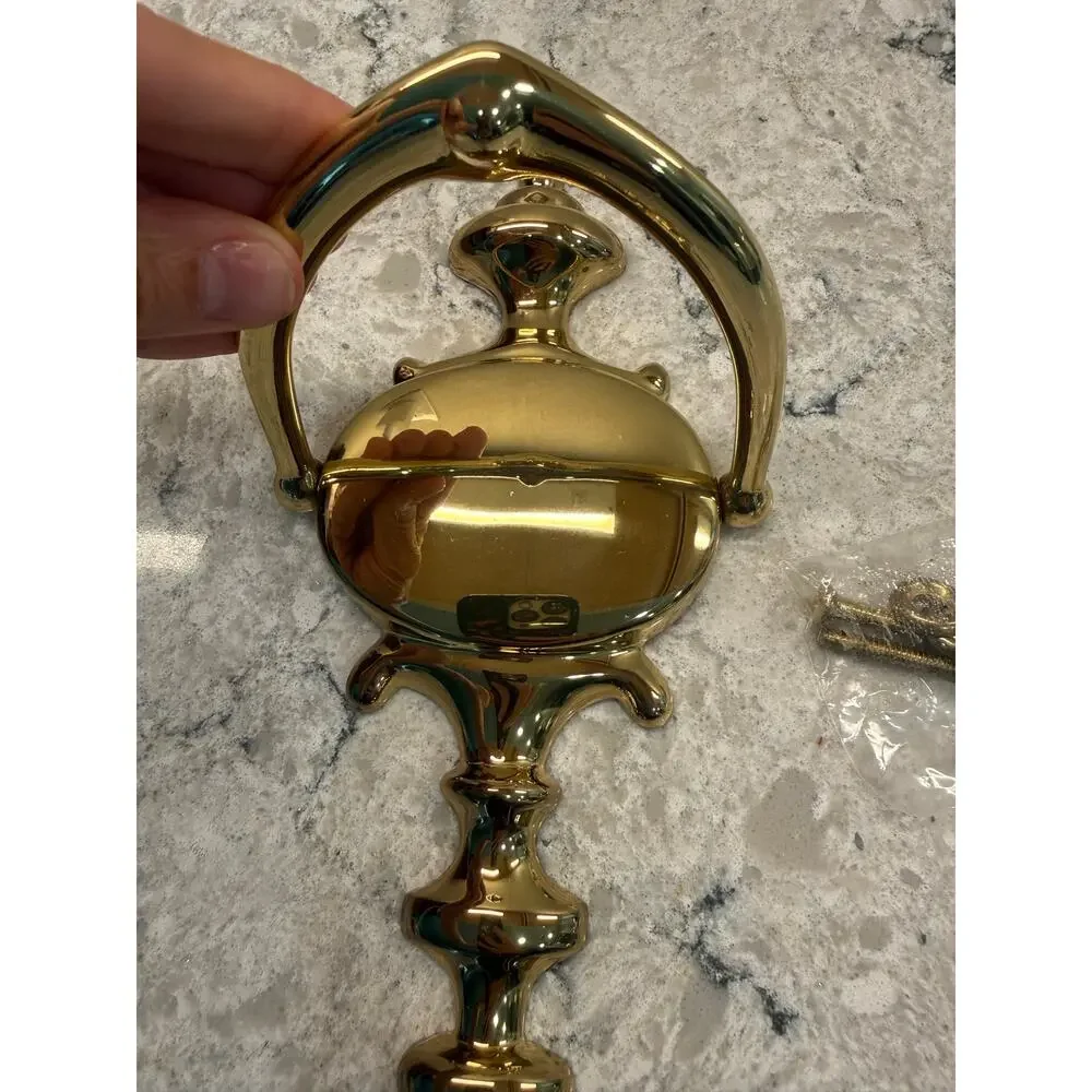 Baldwin Imperial Style Door Knocker Crafted from Polished Solid Brass